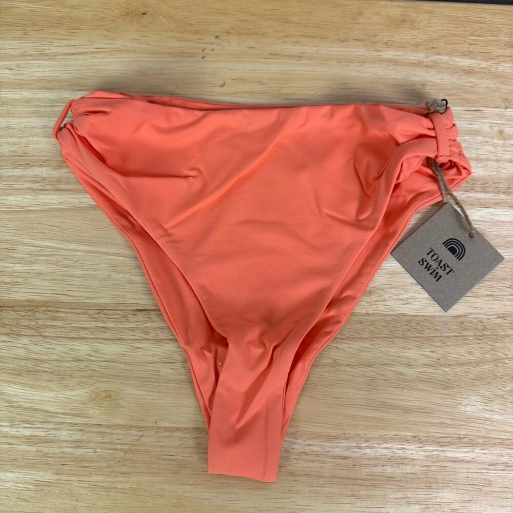 Free People X Toast Cinch Bikini Bottoms Nectarine Size XS